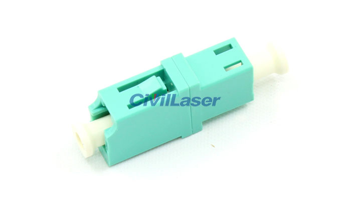 Multimode Singal Core Low Insertion Loss LC Plastic Fiber Optic Adapter